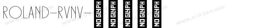 Roland-RVnv字体转换