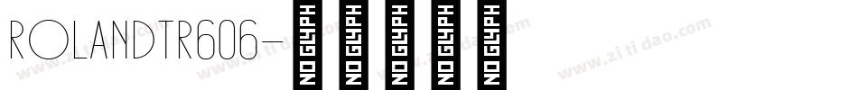 RolandTR606字体转换