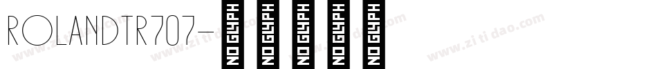 RolandTR707字体转换