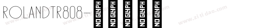 RolandTR808字体转换