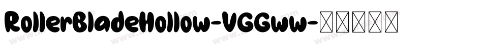 RollerBladeHollow-VGGww字体转换