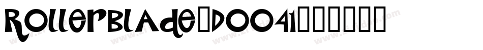 RollerBlade-DOO41字体转换