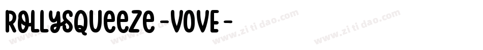 RollySqueeze-v0vE字体转换