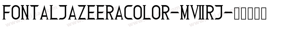 FontAljazeeraColor-m7Rj字体转换
