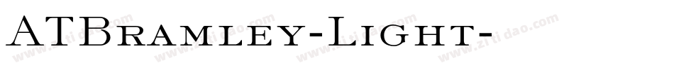 ATBramley-Light字体转换