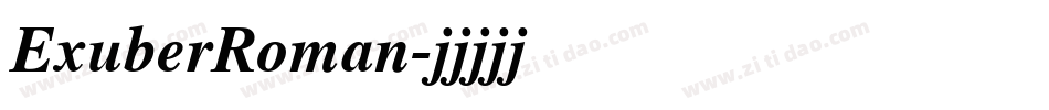 ExuberRoman字体转换