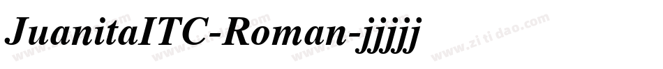 JuanitaITC-Roman字体转换