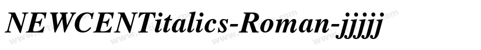 NEWCENTitalics-Roman字体转换