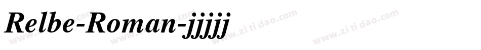 Relbe-Roman字体转换
