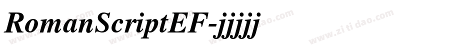RomanScriptEF字体转换