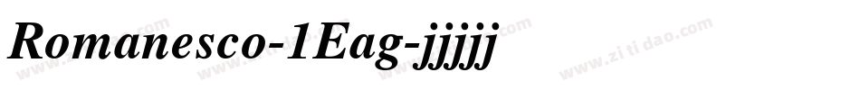 Romanesco-1Eag字体转换