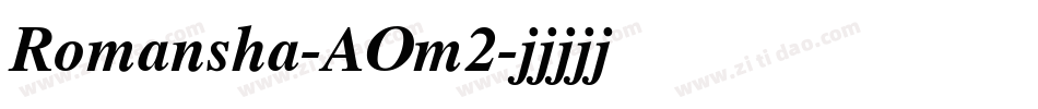 Romansha-AOm2字体转换