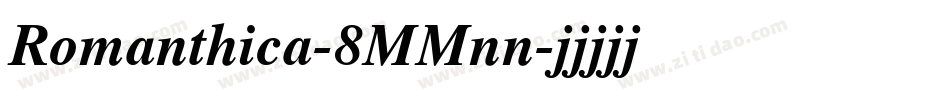 Romanthica-8MMnn字体转换