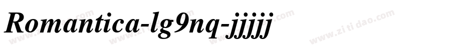 Romantica-lg9nq字体转换