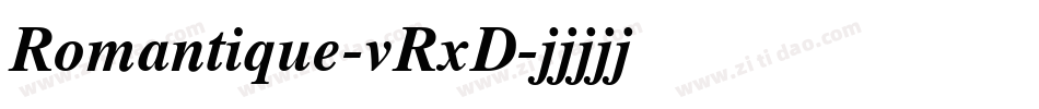 Romantique-vRxD字体转换