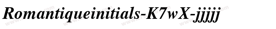 Romantiqueinitials-K7wX字体转换