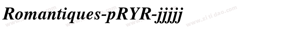 Romantiques-pRYR字体转换