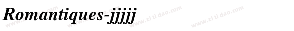 Romantiques字体转换