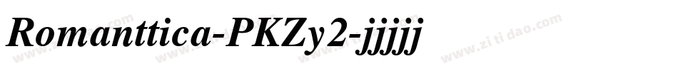Romanttica-PKZy2字体转换