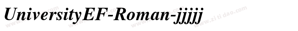 UniversityEF-Roman字体转换