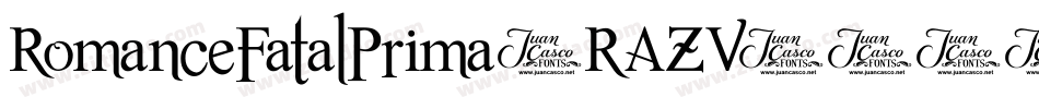 RomanceFatalPrima-RAZV字体转换