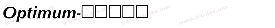 Optimum字体转换