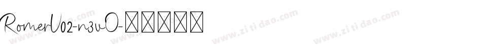 RomerV02-n3vO字体转换