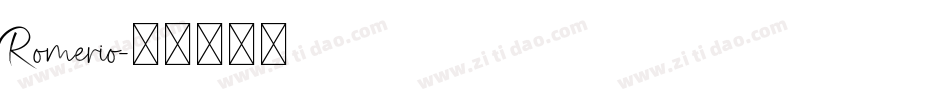 Romerio字体转换