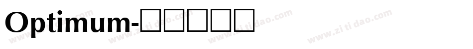Optimum字体转换