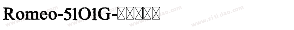 Romeo-51O1G字体转换