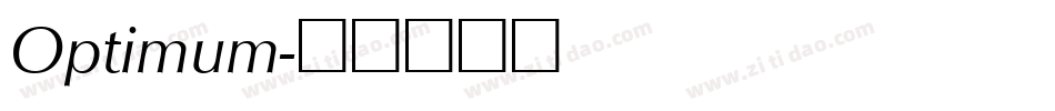 Optimum字体转换