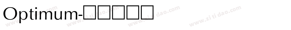 Optimum字体转换