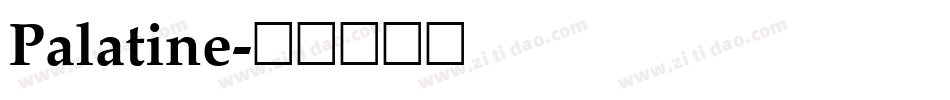 Palatine字体转换