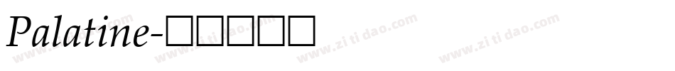 Palatine字体转换