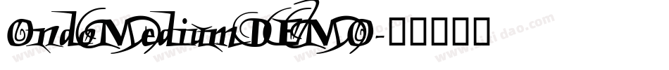 OndoMediumDEMO字体转换