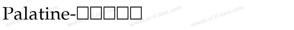 Palatine字体转换