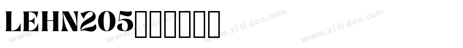 LEHN205字体转换