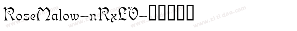 RoseMalow-nRxLV字体转换