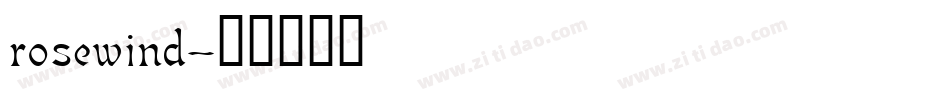 rosewind字体转换