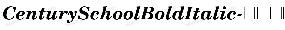 CenturySchoolBoldItalic字体转换