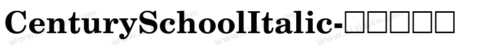 CenturySchoolItalic字体转换