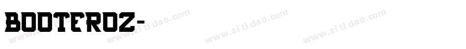 BOOTEROZ字体转换