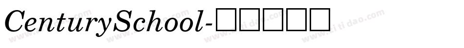 CenturySchool字体转换