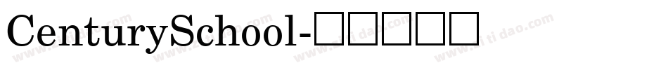 CenturySchool字体转换