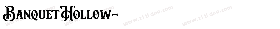 BanquetHollow字体转换