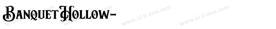 BanquetHollow字体转换