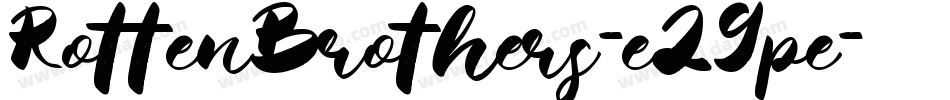 RottenBrothers-eZ9pe字体转换