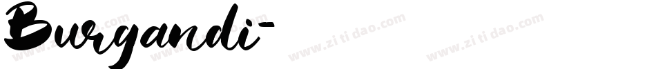 Burgandi字体转换