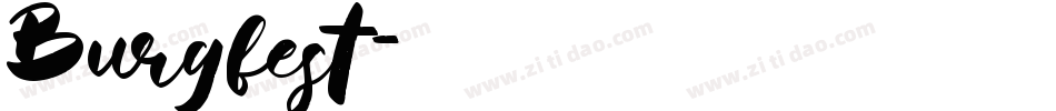 Burgfest字体转换