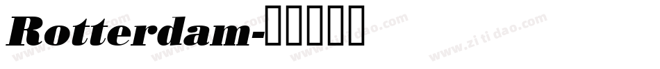 Rotterdam字体转换